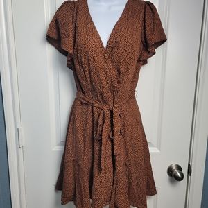 NWT - Blue Rain from Francesca's Leopard Dress